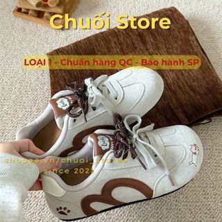 Giày thời trang nữ da PU tổng hợp dệt vải đế cao su xinh xắn tinh tế dễ phối đồ thời trang