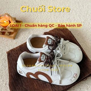 Giày thời trang nữ da PU tổng hợp dệt vải đế cao su xinh xắn tinh tế dễ phối đồ thời trang