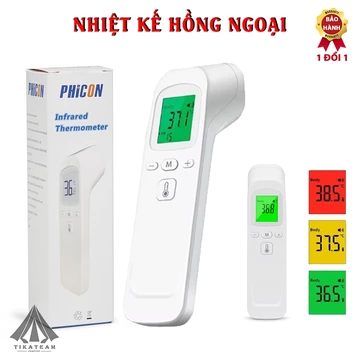 Nhiệt Kế Hồng Ngoại PHICON Nhiệt Kế Điện Tử Đo Trán, Máy Bắn Nhiệt Cơ Thể Và Môi Trường