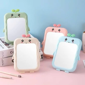 Gương Công Chúa Để Bàn Gương Soi Trang Điểm Xoay 360° Gương Makeup Dễ Thương Phong Cách Hàn Quốc