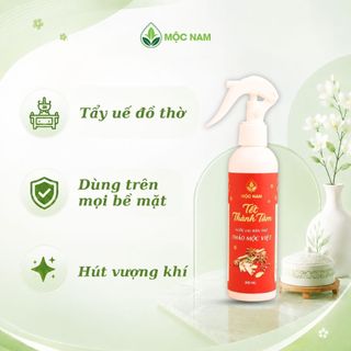 Nước lau bàn thờ thảo mộc Mộc Nam - Nước bao sái bàn thờ tết thành tâm, tẩy uế, an toàn (200ml)