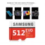 SAMSUNG Thẻ Nhớ Micro SD 1tb 128gb 256gb 512gb Class 10 tf Cho Máy Tính / Điện Thoại Di Động