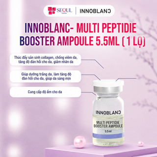 Innoblanc – Multi Peptide Booster Ampoule 5.5ml | Tinh Chất Đa Peptide Dưỡng Trắng, Căng Da, Tái Tạo Cho Da Nám & Lão Hó