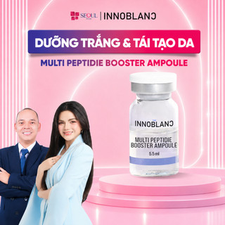 Innoblanc – Multi Peptide Booster Ampoule 5.5ml | Tinh Chất Đa Peptide Dưỡng Trắng, Căng Da, Tái Tạo Cho Da Nám & Lão Hó
