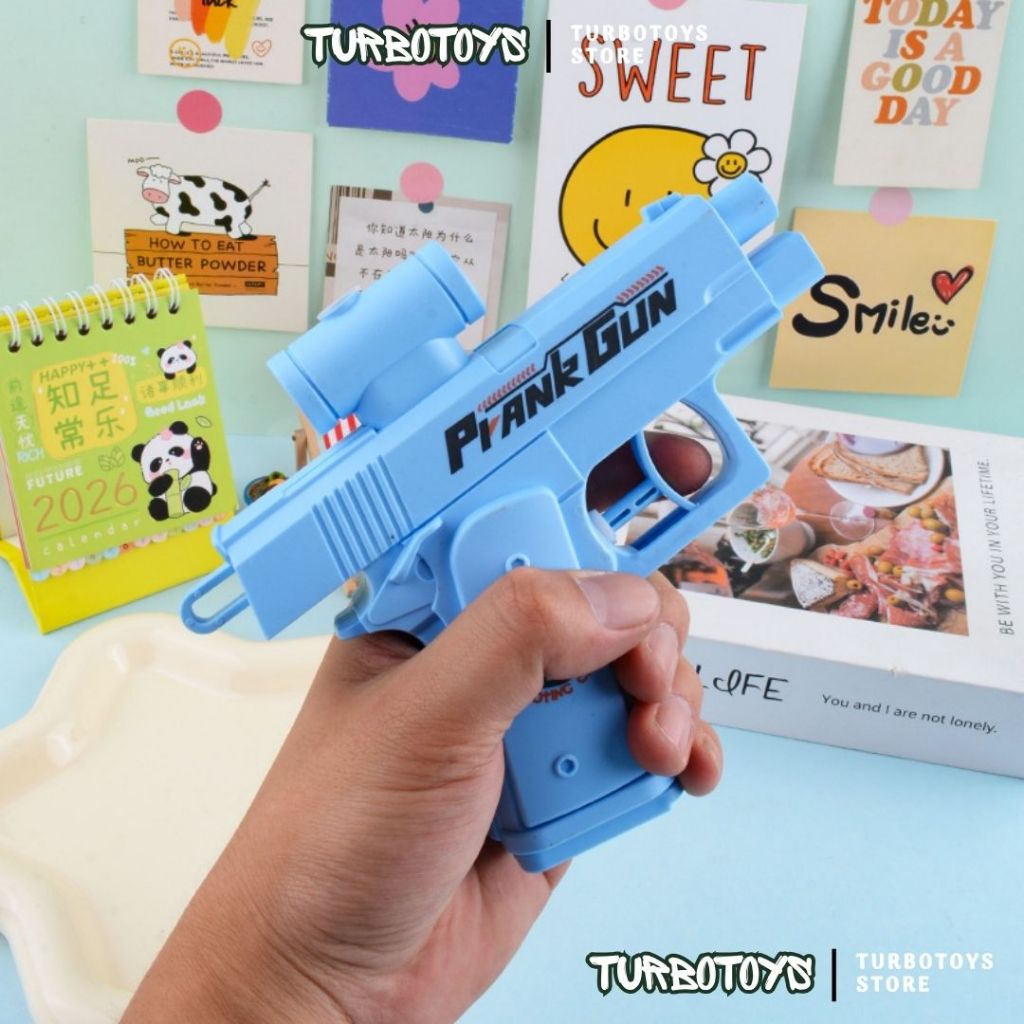 Đồ chơi súng phun nước hai chiều prank gun, đồ chơi mùa hè vui nhộn giảm stress cho bé trai gái, Turbotoys