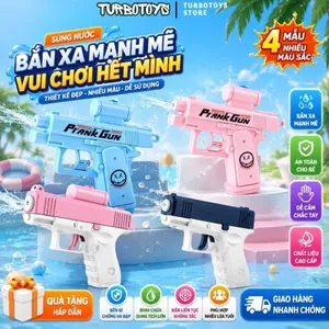 Đồ chơi súng phun nước hai chiều prank gun, đồ chơi mùa hè vui nhộn giảm stress cho bé trai gái, Turbotoys