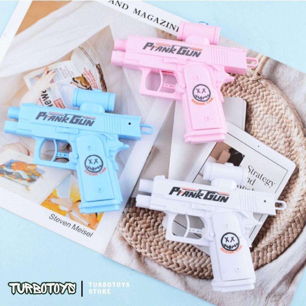 Đồ chơi súng phun nước hai chiều prank gun, đồ chơi mùa hè vui nhộn giảm stress cho bé trai gái, Turbotoys