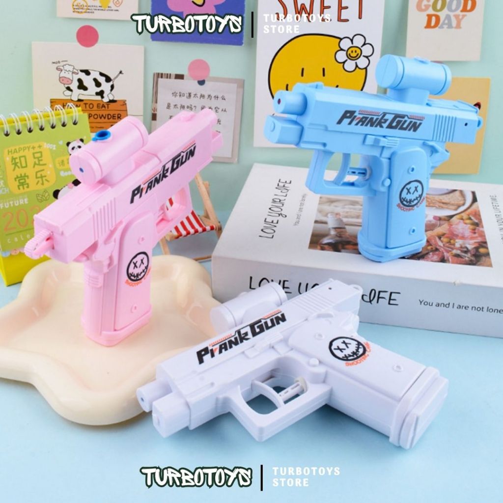 Đồ chơi súng phun nước hai chiều prank gun, đồ chơi mùa hè vui nhộn giảm stress cho bé trai gái, Turbotoys