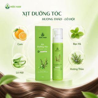 Xịt dưỡng tóc Mộc Nam hương thảo lô hội - Giúp kích mọc tóc, dưỡng tóc chắc khỏe, suôn mượt (70ml)