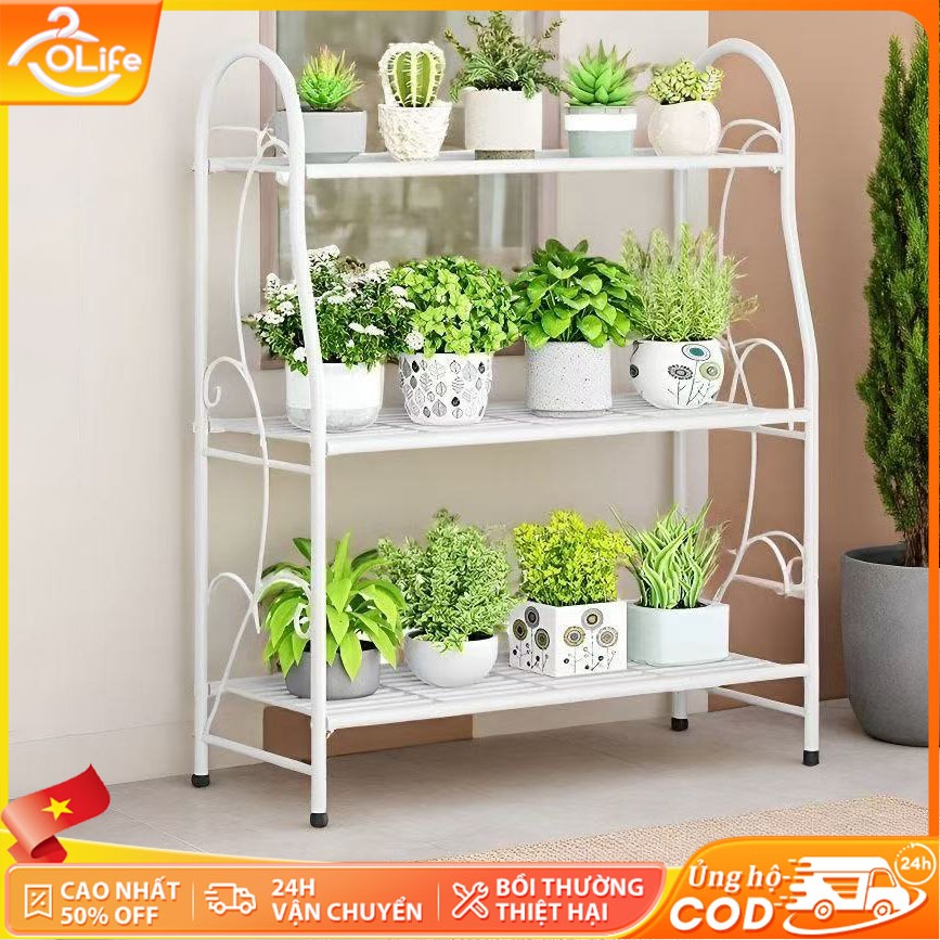 𝐎𝐥𝐢𝐟𝐞 Kệ sắt 3 tầng Kệ giày đa năng cửa ra vào kệ hoa ban công kệ sách lưu trữ phòng khách Thiết kế đứng gọn Thép Cacbon