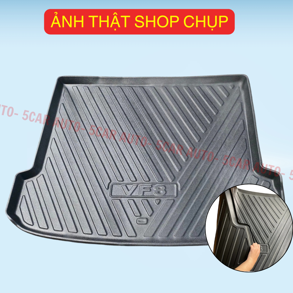 LÓT CỐP xe VINFAST VF8 2024 - NAY nhựa dẻo siêu đẹp, siêu bền, chống thấm nước, không mùi, vừa khít