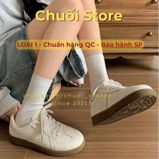 Giày thời trang nữ da PU tổng hợp dệt vải đế cao su năng động cá tính thời trang trẻ trung
