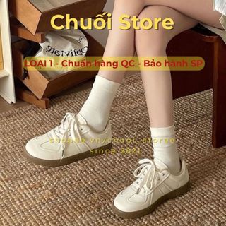 Giày thời trang nữ da PU tổng hợp dệt vải đế cao su basic xinh cá tính năng động trẻ trung