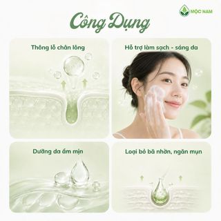 Sữa rửa mặt tạo bọt linh chi Actiso Mộc Nam - Làm sạch sâu, dịu nhẹ, duy trì độ ẩm tự nhiên (150ml)