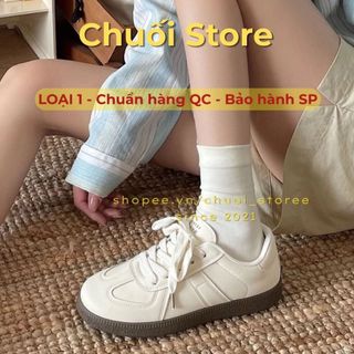 Giày thời trang nữ da PU tổng hợp dệt vải đế cao su basic xinh cá tính năng động trẻ trung