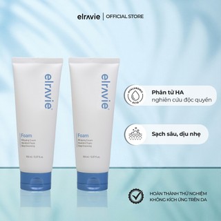 Set 2 Sữa Rửa Mặt Tạo Bọt Làm Sạch Sâu Elravie Deep Cleansing Perfect Foam 150ml