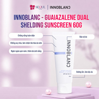 Kem Chống Nắng Vật Lý – Dưỡng Ẩm & Chống Oxy Hóa | Innoblanc – Guaiazulene Dual Shielding Sunscreen