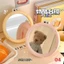 Gương Để Bàn Đôi Mắt Phô Mai Dễ Thương Gương Soi Trang Điểm HD Có Hộp 2 Màu Decor Bàn Học Phòng Ngủ
