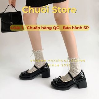 Giày lolita nữ da PU tổng hợp dệt vải đế cao su êm ái mềm mại thoải mái dễ chịu