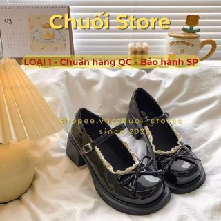Giày lolita nữ da PU tổng hợp dệt vải đế cao su êm ái mềm mại thoải mái dễ chịu