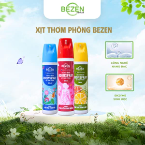 Xịt Thơm Phòng BEZEN 300ml Khử Mùi Lưu Hương Bền Lâu, Xịt Thơm Khử Mùi Dịu Nhẹ