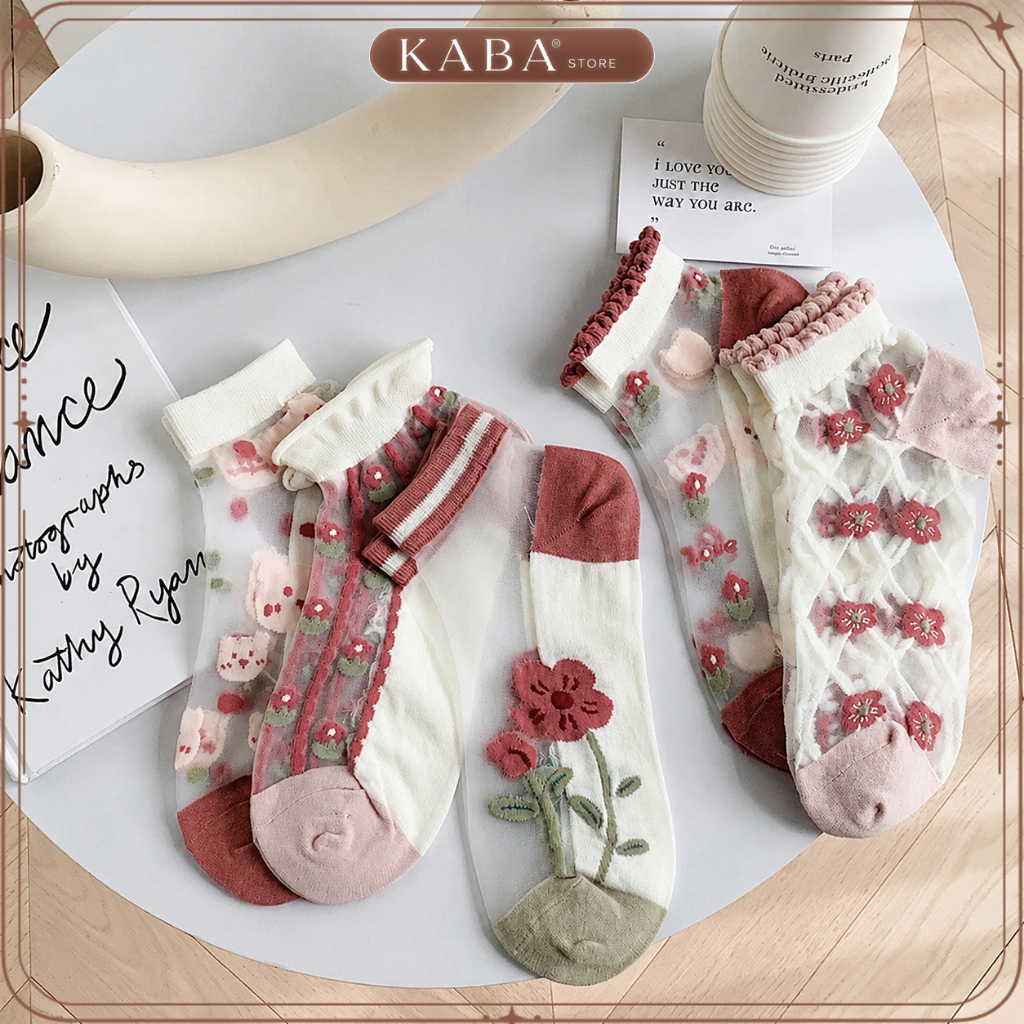 [KABA] 🧦 5/10 ĐÔI TẤT NGẮN NỮ VỚ NÔNG CỔ THẤP – THOÁNG KHÍ, THẤM HÚT MỒ HÔI, CHỐNG TRƠN TRƯỢT