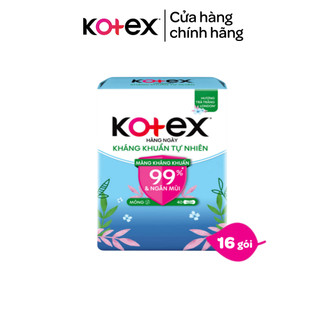 Combo 16 BVS Kotex Hàng Ngày Kháng Khuẩn Tự Nhiên 40M