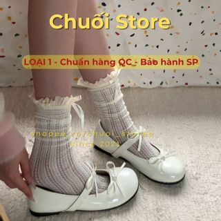 Giày bệt nữ da PU tổng hợp dệt vải đế cao su cao cấp xinh xắn dễ thương êm ái