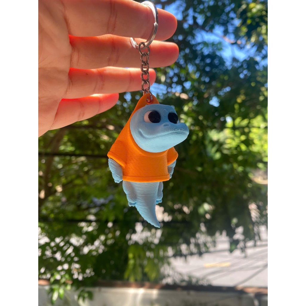 Móc Khóa Cá Sấu Cute In 3D PLA, Mô Hình Mini Đeo Balo Túi Xách, Quà Tặng Dễ Thương