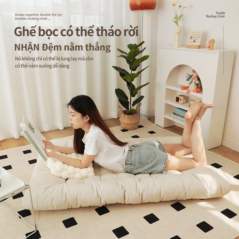 Ghế bập bênh đôi - ghế sofa - ghế lười có tựa lưng ghế bành ban công phòng khách | BigBuy360 - bigbuy360.vn