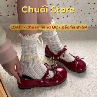 Giày bệt nữ da PU tổng hợp dệt vải đế cao su cao cấp xinh xắn dễ thương êm ái