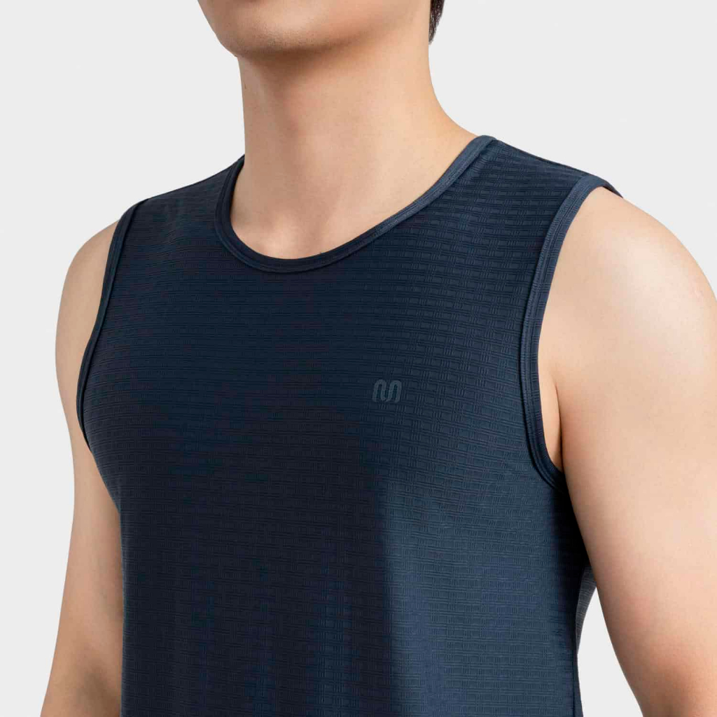 Áo Tanktop Nam Jacquard Insidemen vải thoáng khí co giãn phù hợp cho tập gym thể thao ITL125AS0