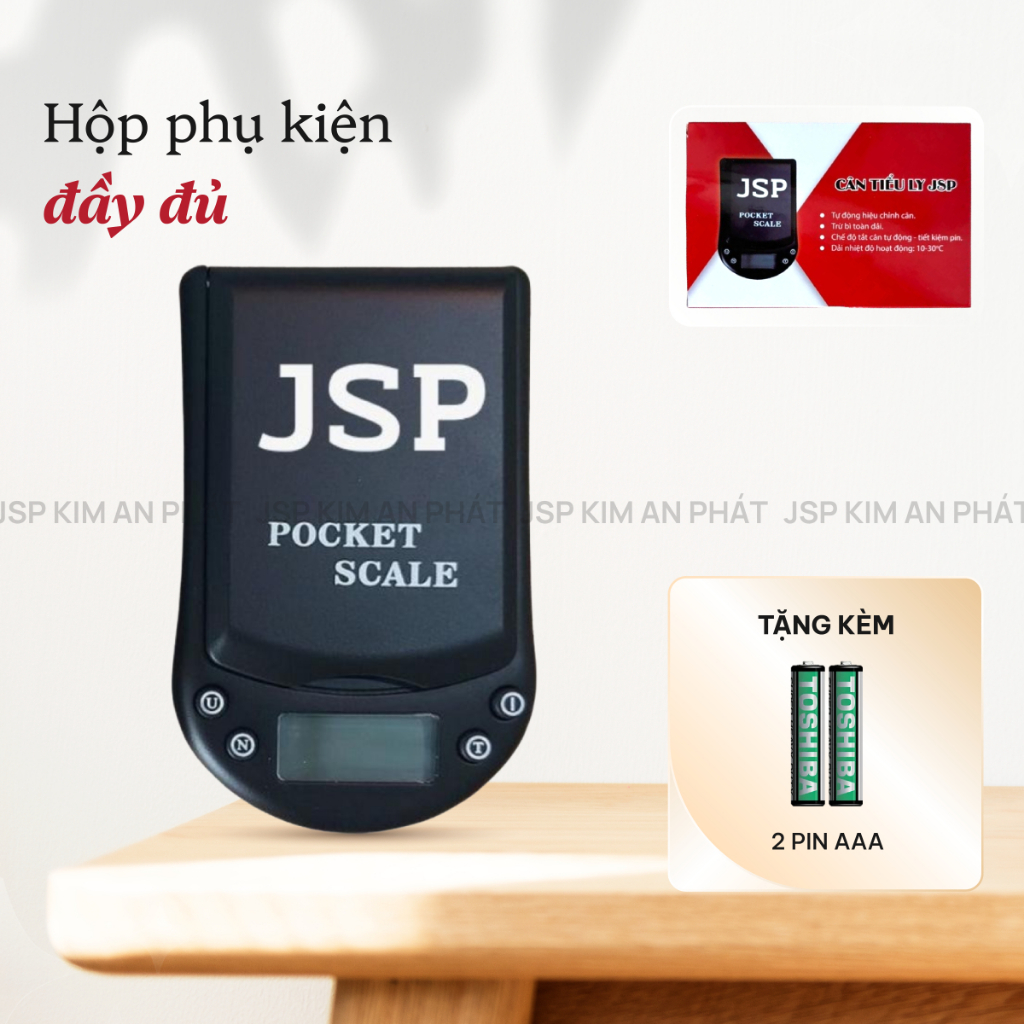 Cân tiểu li điện tử mini chính xác cao KIM AN PHÁT 500g 200g 0.01g cân vàng bạc đa quy gam,carat