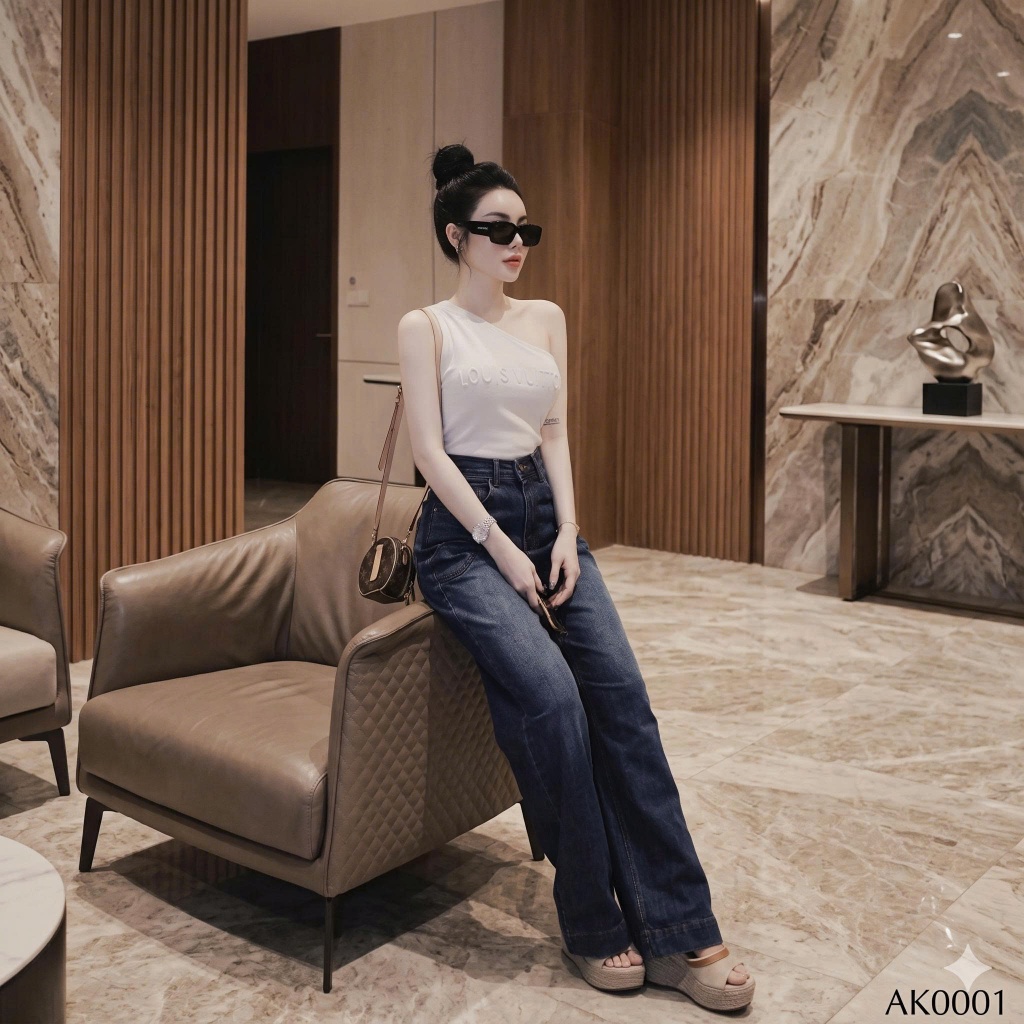 Áo thun lệch vai HiNa QCCC QCL1 AK0001