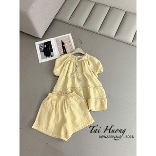 PHẠM THÙY SHOP: SET BỘ ÁO THÔ DÁNG BABYDOLL MIX QUẦN SHORT