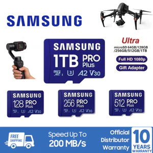 Thẻ nhớ Samsung PRO Plus Super 64GB/128GB/256GB/512GB/1TB microSD Class 10 U3 A2