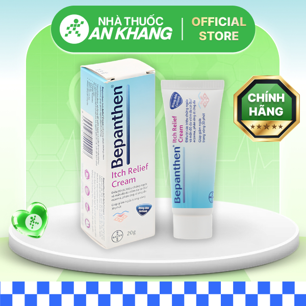 Kem giảm ngứa, mẩn đỏ do viêm da Bepanthen Itch Relief Cream tuýp 20g [Nhà Thuốc An Khang - Chính Hãng 100%]