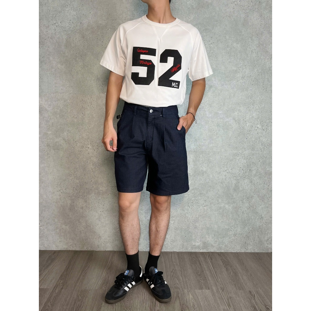 [SALE XẢ KHO] Áo Thun Nam Cotton Form Oversize Họa Tiết Thêu Nổi Phong Cách Hàn Quốc Fifty-Two Tee MODMEN