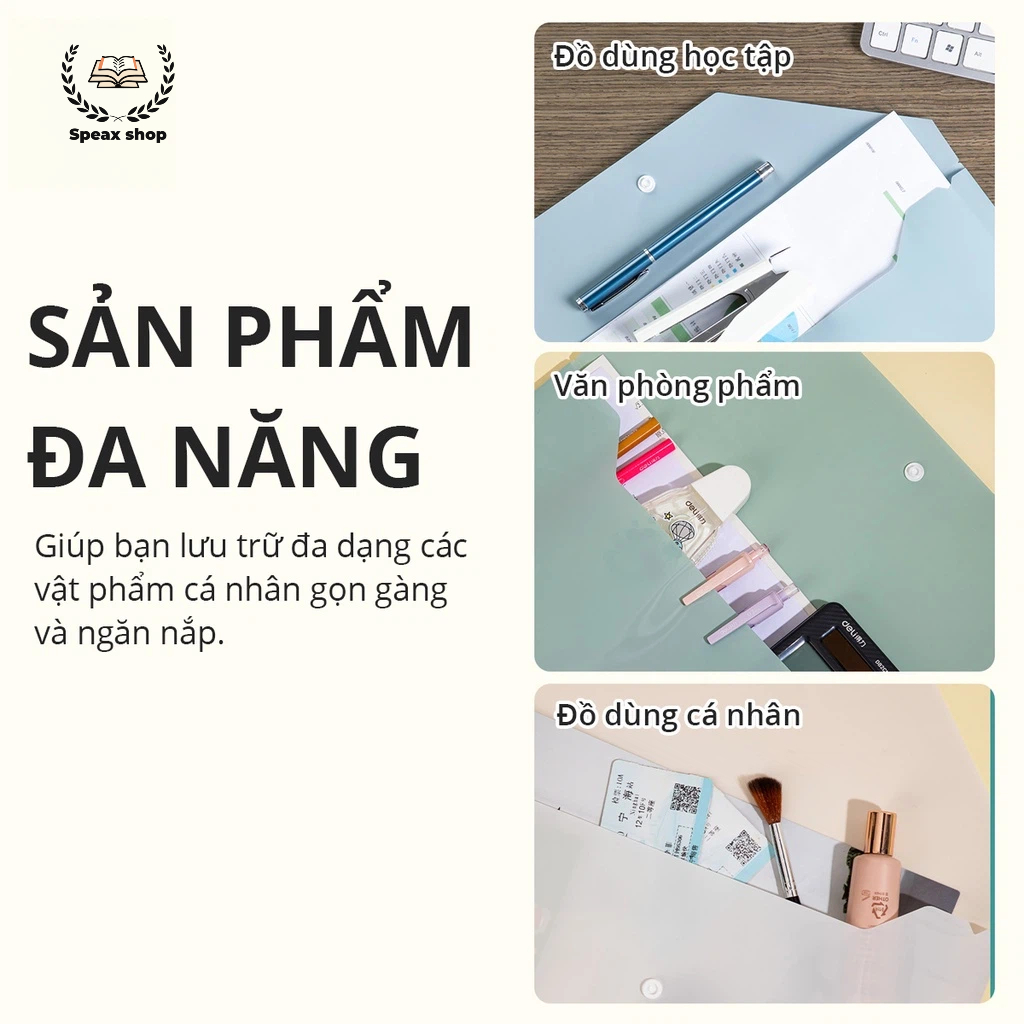 Túi Đựng Tài Liệu A4 Cute Cartoon – File Hồ Sơ Nút Bấm Chống Nước Đựng Giấy Bài Tập Cho Học Sinh