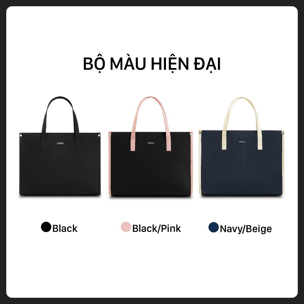 Túi Xách Nam Nữ Unisex Larita METRO WORK - Ngăn Chống Sốc Laptop 13 Inch, Dây Đeo Trợ Lực, Chất Vải Polyester Cao Cấp | BigBuy360 - bigbuy360.vn