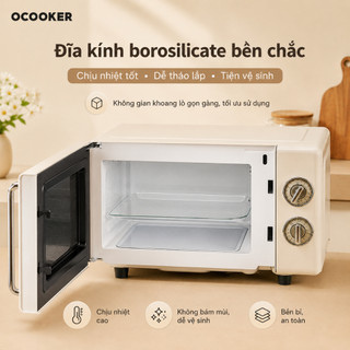 Lò nướng lò vi sóng cổ điển Xiaomi Qcooker CR-WB01B phong cách vintage hàng chính hãng dung tích 20L