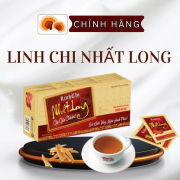 [Tích điểm 10 Tặng 1] Trà Thảo Dược Linh Chi Nhất Long - Hỗ Trợ Ổn Định Huyết Áp, Tiểu Đường, Mỡ Máu, Ngủ Ngon