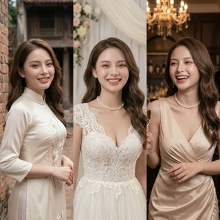 [NgocDaisy] N397 vòng cổ hạt Trai, dây chuyền hạt ngọc trai nhân tạo đá dây chuyền choker 2 sợi xoắn kiểu dáng