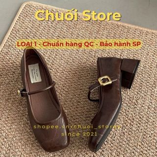 Giày lolita nữ da PU tổng hợp dệt vải đế cao su đáng yêu dễ thương nhẹ nhàng tinh tế