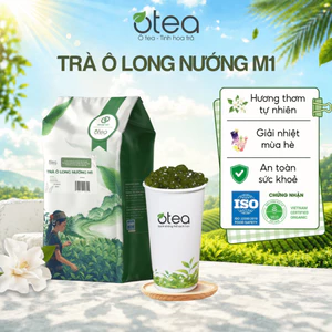 Ô long Nướng M1 Otea 500g/100g, trà ôlong nướng hương rang caramelm nền trà sữa nướng pha chế