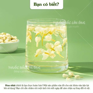 Trà hoa nhài sấy lạnh 1kg, nụ hoa lài nguyên bông, thơm trắng, dùng pha trà, ướp trà