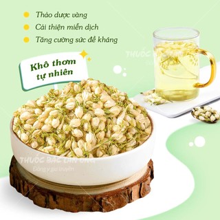 Trà hoa nhài sấy lạnh 1kg, nụ hoa lài nguyên bông, thơm trắng, dùng pha trà, ướp trà