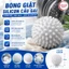 Combo 5 Quả bóng silicon cầu gai trắng giúp giặt đồ chống rối quần áo tiện dụng, Bóng giặt quần áo loại lớn 6.5cm