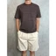 Áo Thun Nam Kẻ Sọc Cotton Form Rộng Phối Túi Giả Thanh Lịch Phong Cách Mùa Hè Stripped Tee MODMEN