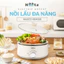 Nồi Lẩu Điện Hàn Quốc HEH508 Dung Tích 5L Lòng Gốm Tháo Rời, 3 Chế Độ Nhiệt, Công Suất 1360W